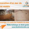Décoration avec enduit à la chaux