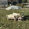 Table pique-nique enfant avec un banc enfant