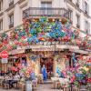 Façade fleurs artificielles