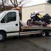 Transport sécurisé remorquage dépannage du scooter à la Goldwing