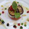 millefeuille d'abricots et fromage
