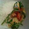 Emulsion risoto homard bleu sauce potiron