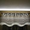 " Lustre de salon avec éclairage périphérique variable "