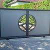 Portail coulissant en aluminium avec motorisation. 