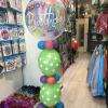 Composition ballon colonne avec bubble