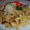 Les knoepfle et leur sauce au fromage 
