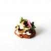 Waff’toast champignons, béchamel végane, pousses d’épinards
waffle* de céréales cuisinées algues wasabi djÜb