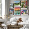 Décorations murales colorées et design des villes d'Occitanie. Mettez de la couleur dans votre intérieur !