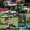Dans le parc vous trouverez plusieurs activités, trampoline à élastique, 5 chateaux gonflables, piscine à bulle, quad éléectrique, petit train, et ballade à poney....
De quoi amuser vos enfants toute la journée!!