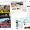 Mise en page du guide " Vacances et hébergements " pour l'Office de Tourisme de Camaret-sur-Mer.
