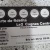 Carte de fidélité qui vous donne droit à 15% à votre sixième visite 