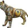 Sculpture peinte,  Tigre du Zoo d'Amnéville. Vendu aux enchères à 13 600 euros pour soutenir la protection des animaux sauvages (descriptions sur http://pierremarcel.artisteo.com/oeuvres-art/oeuvre-art/3194-29851 )