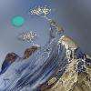 Montagne sur toile