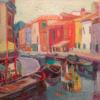 Joë Fougères : "Burano", 55 cm x 46 cm, huile sur toile