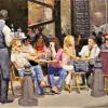Amengual : "Terrasse parisienne", huile sur toile, 30 cm x 40 cm