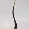 Chêne brûlé, bronze 112x20 cm
signé Marc Le Guen