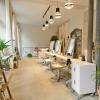 Décoration complète d'un salon de coiffure dans le 5e arrondissement de Paris, Jenny et Paola par Laurence Garrisson