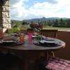 Terrasse avec vue sur le Sampzon