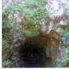 l'entrée de la grotte