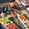 Le marché autour des halles