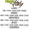 les horaires