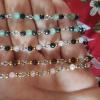 Bracelets petites perles naturelles facettées et acier inoxydable 