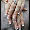 Pose en gel avec French blanche