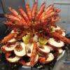 Plateau de queues de langouste et gambas sauvage 