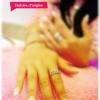 Ongles en gel french naturelle sur extension en gel.