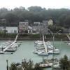 vue de la chambre donnant sur le port de plaisance