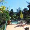 Terrasse du restaurant avec vue sur la piscine