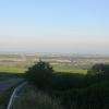 vue panoramique sur la plaine d'Alsace ( prise depuis Husseren les châteaux).On devine la forête noire à l'arrière plan . 