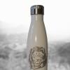 Gourde blanche gravé