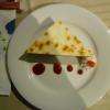 Croquant et panacotta aux fruits rouges