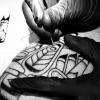 Tatouage "handpoke" (sans machine) Indigenous Tattoo, Bayonne