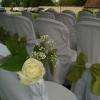 Décoration de mariage à l'américaine avec location de housses de chaise.