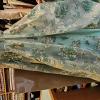  organza soie lurex vert