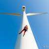 Photo reportage d'exercices pompier sur éolienne par Juan Robert photographe