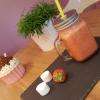 un smoothie banane orange fraise humm!