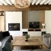 Séjour campagne chic avec mobilier sur mesure
