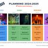 Planning prévisionnel saison 2024-2025