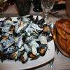 Moules à :a crème d'ail