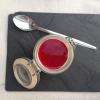 Dessert à L'ambroisie : Pannacotta Framboise. 