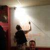 Démarrage de la fresque par Benjamind....