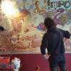 Finition de la fameuse fresque....presque