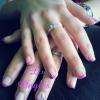 remplissage french fushia
nail art fait main