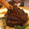 Souris d'agneau confite au miel, risotto 
