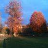 Jardin de La Bourbelle au coucher du soleil