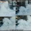 voici la caravelle derrière les vagues, à l'intérieur du bar c'est ..terrifiant !