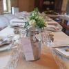 Décoration florale de tables de repas de mariage à La Suze sur Sarthe  et Le Mans (72), La Chouette Fleur